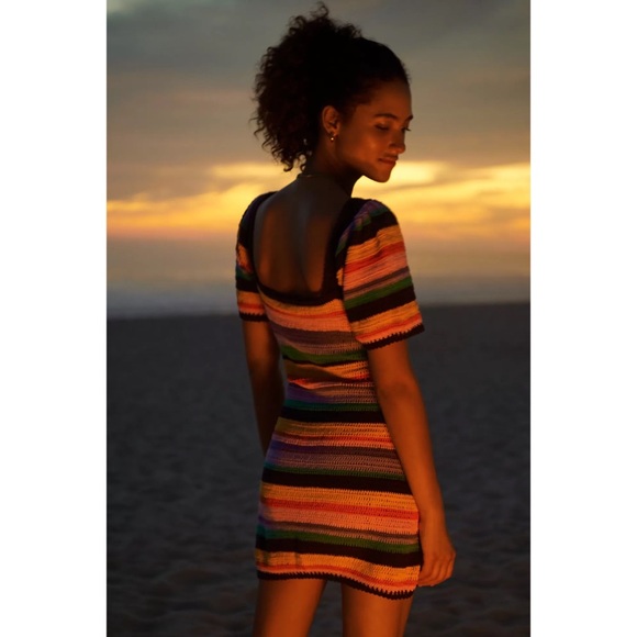 Anthropologie Farm Rio Renata Crochet Mini Dress - Picture 3 of 7